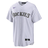 Colorado Rockies Ezequiel Tovar Nike White Home Replica Jersey