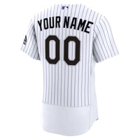Colorado Rockies Nike White Home Authentic Custom Jersey
