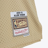 Philadelphia 76ers Mitchell & Ness Allen Iverson 2000 Swingman Jersey - Khaki