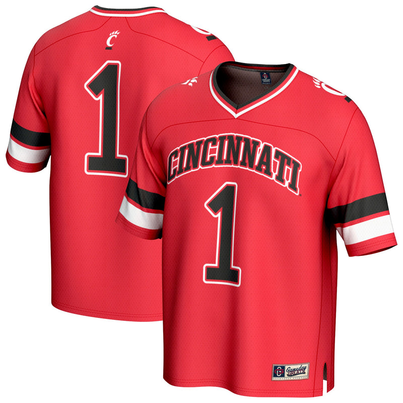 #1 Cincinnati Bearcats GameDay Greats Lightweight Collegiate Football Fashion Jersey - Red