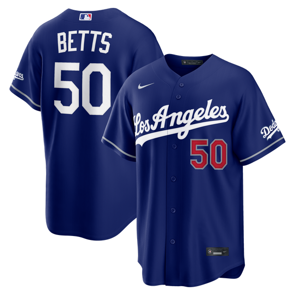 Los Angeles Dodgers Mookie Betts Nike Royal Alternate Stadium Jersey