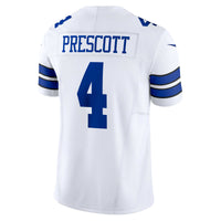 Dallas Cowboys Dak Prescott Nike White Vapor F.U.S.E. Limited Jersey