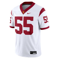 #55 USC Trojans Nike Limited Away Game Jersey - White