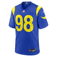 Los Angeles Rams Jaxson Moi Nike Royal Game Jersey