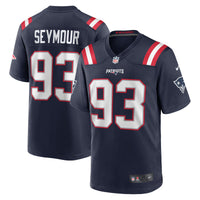 New England Patriots Richard Seymour Nike Navy Retired Player Game Jersey