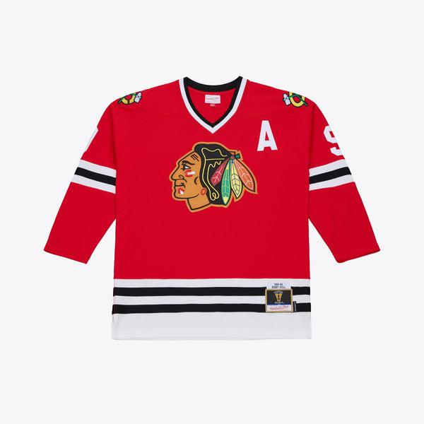 Chicago Blackhawks Bobby Hull Mitchell & Ness Red 1966 Power Play Jersey