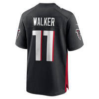 Atlanta Falcons Jalon Walker Nike Black Team Game Jersey