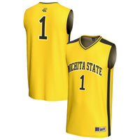 #1 Wichita State Shockers GameDay Greats Lightweight Basketball Fashion Jersey - Yellow