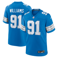 Detroit Lions Tyleik Williams Nike Blue Team Game Jersey