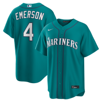 Seattle Mariners Colt Emerson Nike Teal Alternate Replica Jersey