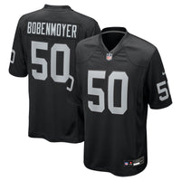 Las Vegas Raiders Jacob Bobenmoyer Nike Black Game Player Jersey