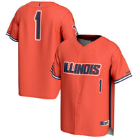 #1 Illinois Fighting Illini GameDay Greats Lightweight Baseball Jersey - Orange