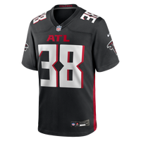 Atlanta Falcons Nathan Carter Nike Black Team Game Jersey