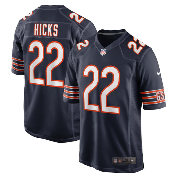 Chicago Bears Elijah Hicks Nike Navy Team Game Jersey