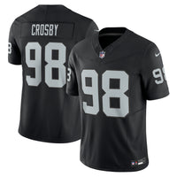 Las Vegas Raiders Maxx Crosby Nike Black Vapor F.U.S.E. Limited Jersey
