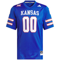 #00 Kansas Jayhawks adidas Premier Football Jersey - Royal