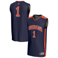 #1 Virginia Cavaliers GameDay Greats Lightweight Basketball Fashion Jersey - Navy