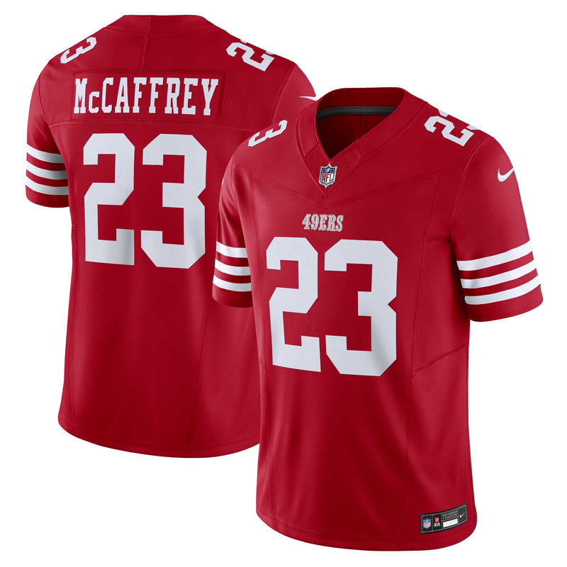 San Francisco 49ers Christian McCaffrey Nike Scarlet Vapor F.U.S.E. Limited Jersey