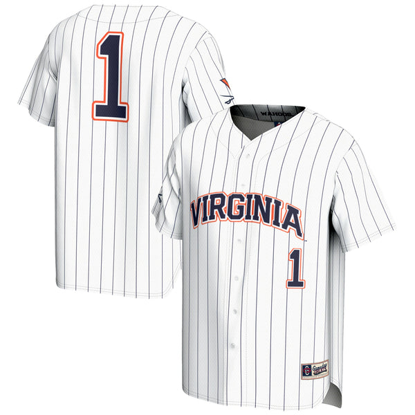 #1 Virginia Cavaliers GameDay Greats Lightweight Baseball Jersey - White