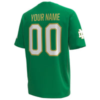 Notre Dame Fighting Irish Under Armour Custom Replica Football Jersey - Kelly Green