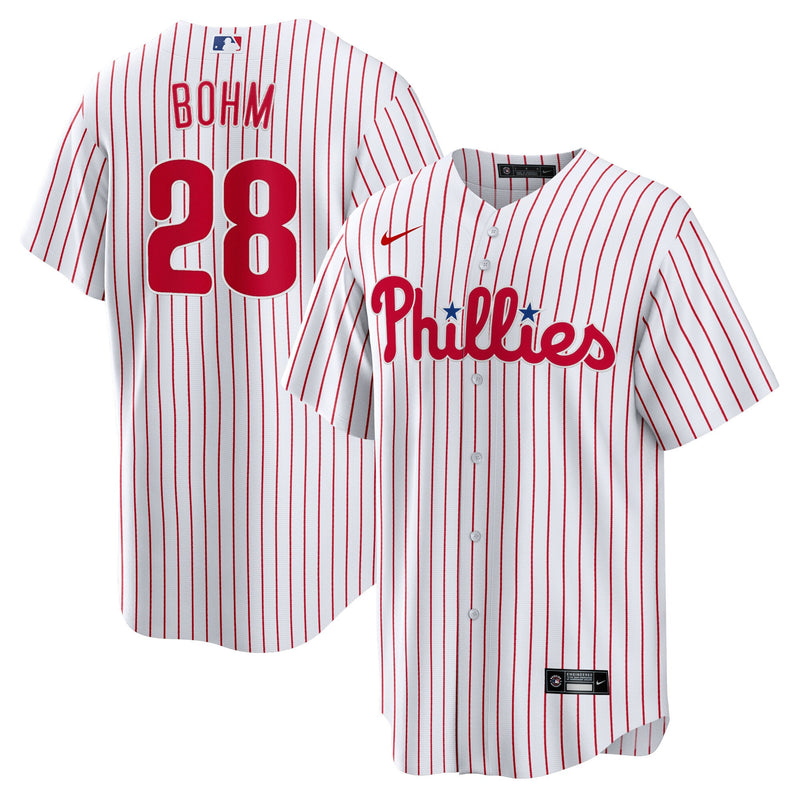 Philadelphia Phillies Alec Bohm Nike White Replica Player Jersey