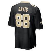 New Orleans Saints Shaquan Davis Nike Black Game Jersey