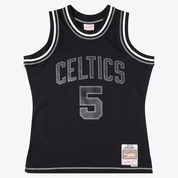 Boston Celtics Mitchell & Ness Kevin Garnett 2007 Contrast 2K Swingman Jersey - Black