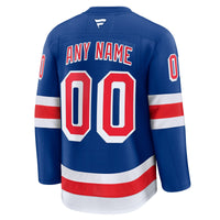 New York Rangers Fanatics Royal Home Premium Custom Jersey