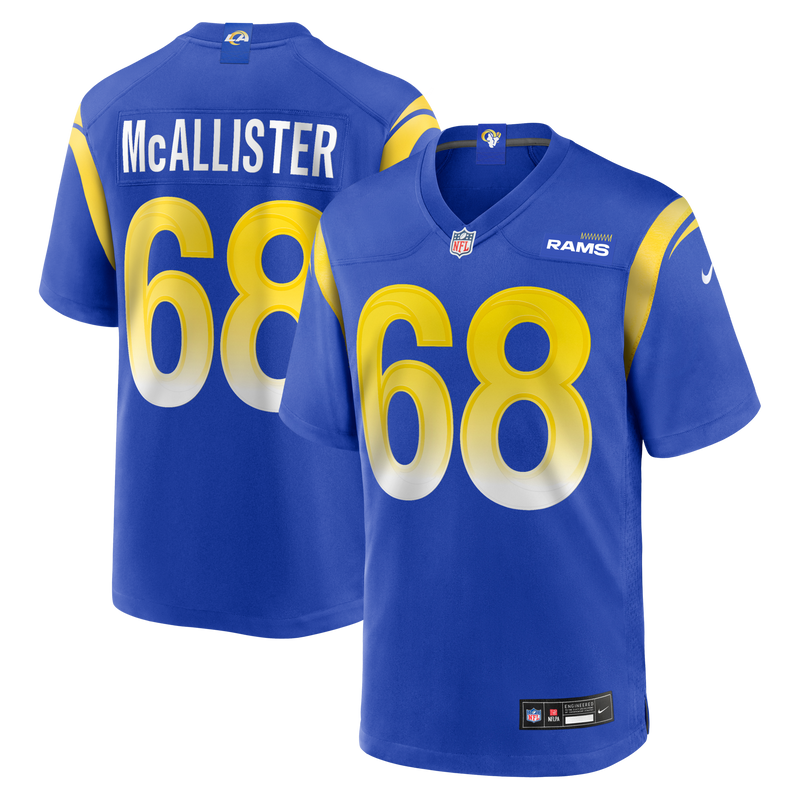 Los Angeles Rams Mike McAllister Nike Royal Home Game Jersey