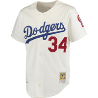 Los Angeles Dodgers Fernando Valenzuela Mitchell & Ness Gray Authentic Jersey