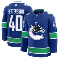 Vancouver Canucks Elias Pettersson Fanatics Blue Home Premium Jersey