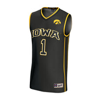 Iowa Hawkeyes GameDay Greats Lightweight Collegiate Basketball Fashion Jersey - Black