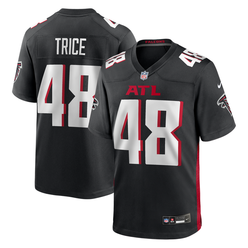 Atlanta Falcons Bralen Trice Nike Black Team Game Jersey