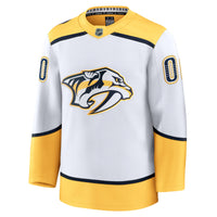 Nashville Predators Fanatics White Away Premium Custom Jersey