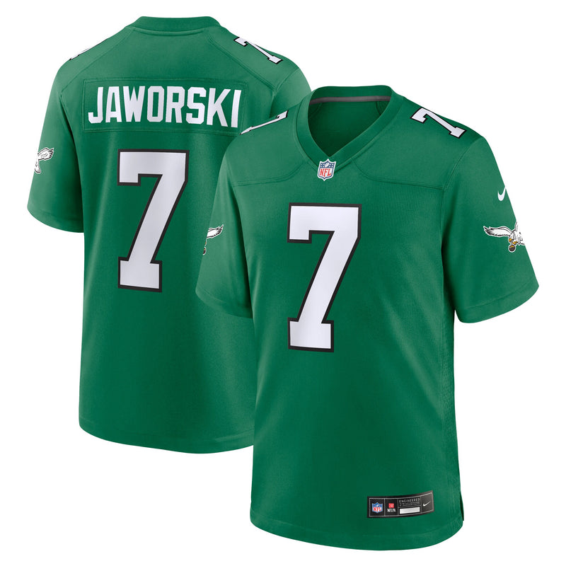 Philadelphia Eagles Ron Jaworski Nike Kelly Green Retired Player Alternate Game Jersey