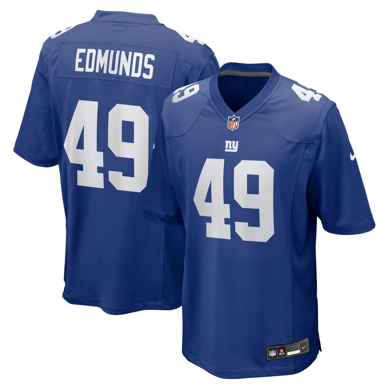 New York Giants Tremaine Edmunds Nike Royal Team Game Jersey