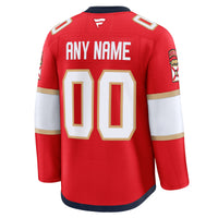 Florida Panthers Fanatics Red Home Premium Custom Jersey