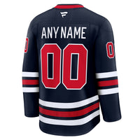 Winnipeg Jets Fanatics Navy Alternate Premium Custom Jersey