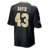 New Orleans Saints Michael Davis Nike Black Team Game Jersey