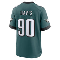 Philadelphia Eagles Jordan Davis Nike Midnight Green Team Game Jersey