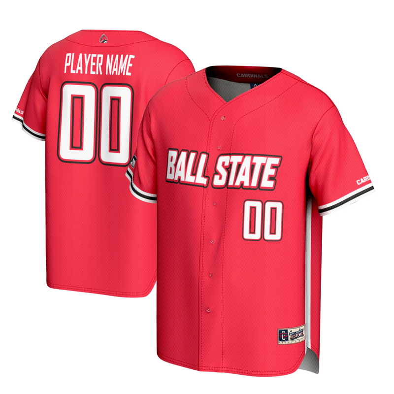 Ball State Cardinals GameDay Greats NIL Pick-A-Player Lightweight Baseball Jersey - Cardinal