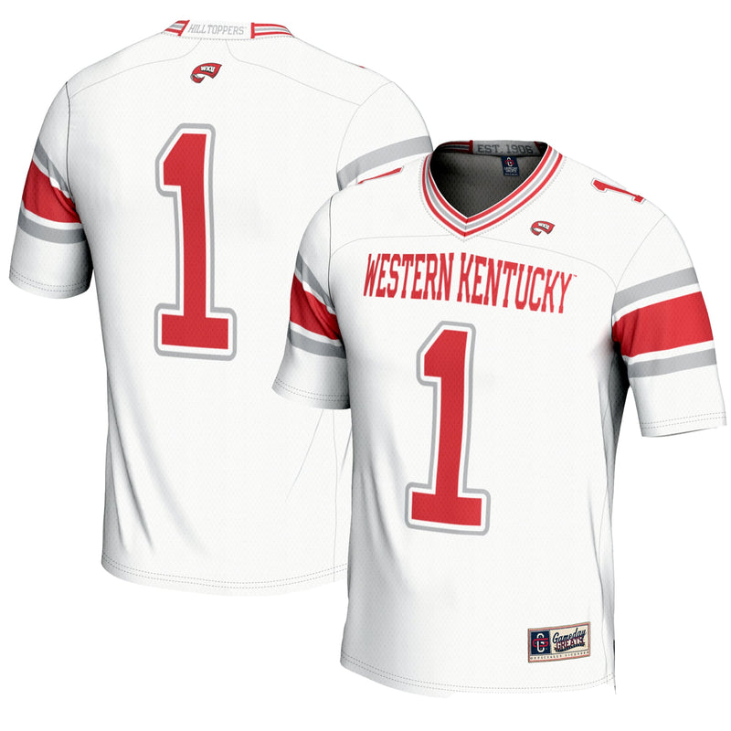 #1 Western Kentucky Hilltoppers GameDay Greats Endzone Football Jersey - White