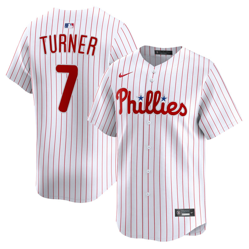 Philadelphia Phillies Trea Turner Nike White Home Limited Player Jersey