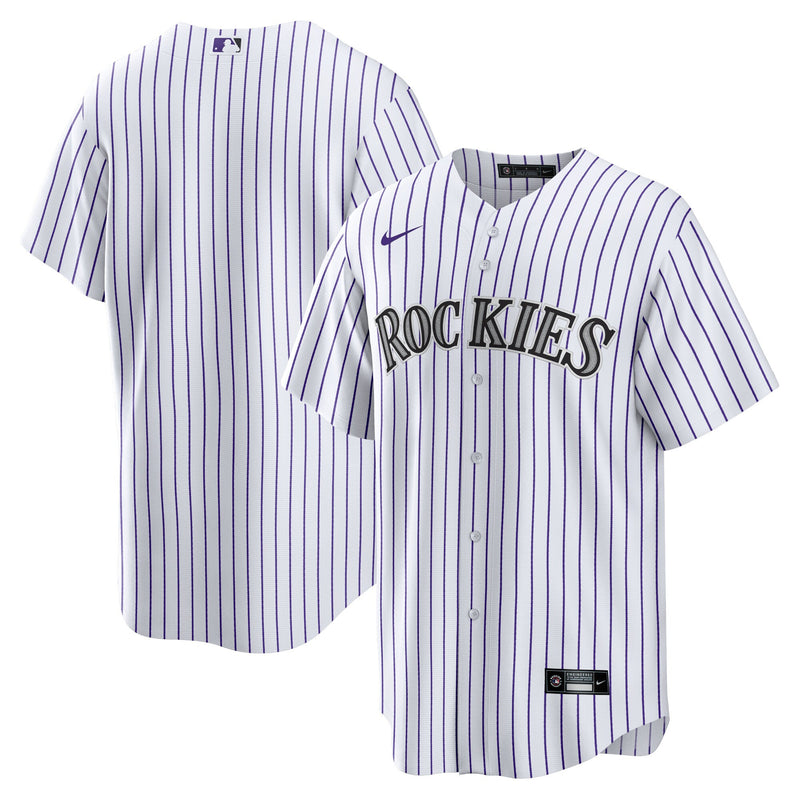 Colorado Rockies Nike White Home Blank Replica Jersey