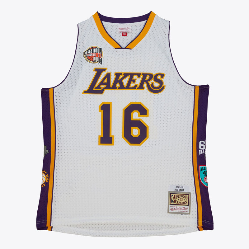 Los Angeles Lakers Mitchell & Ness HOF Swingman Jersey Pau Gasol