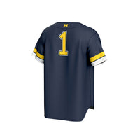 Michigan Wolverines GameDay Greats Pick-A-Player Baseball Fashion Jersey - Navy