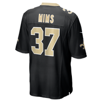 New Orleans Saints Jordan Mims Nike Black Team Game Jersey
