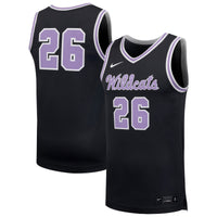 #26 Kansas State Wildcats Nike Replica Basketball Jersey - Anthracite