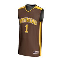 #1 Wyoming Cowboys GameDay Greats Lightweight Basketball Fashion Jersey - Brown