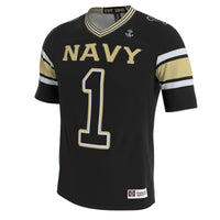 Navy Midshipmen GameDay Greats Lightweight Collegiate Football Blackout Fashion Jersey